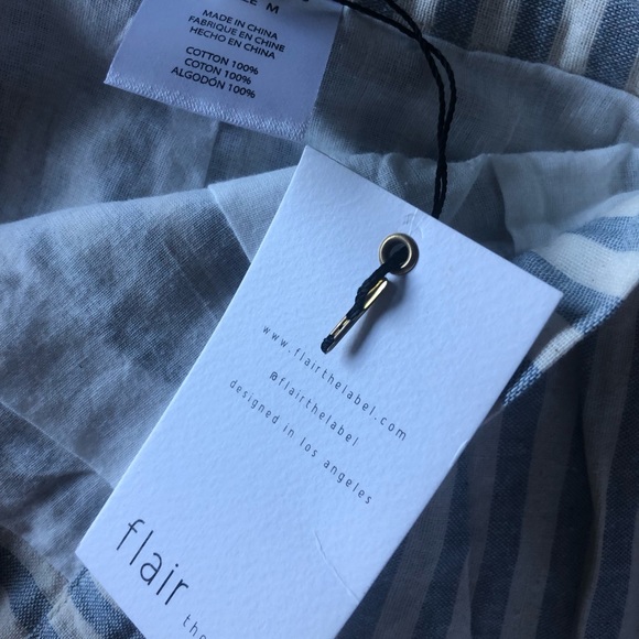 Flair the Label Striped Top/Skirt set - Picture 2 of 3